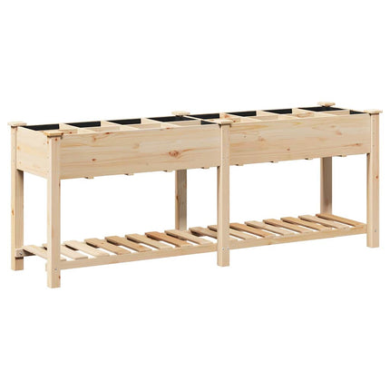 Have Blomsterkrukke Beige 203,5 x 53 x 76,5 cm Massivt Fyrretræ