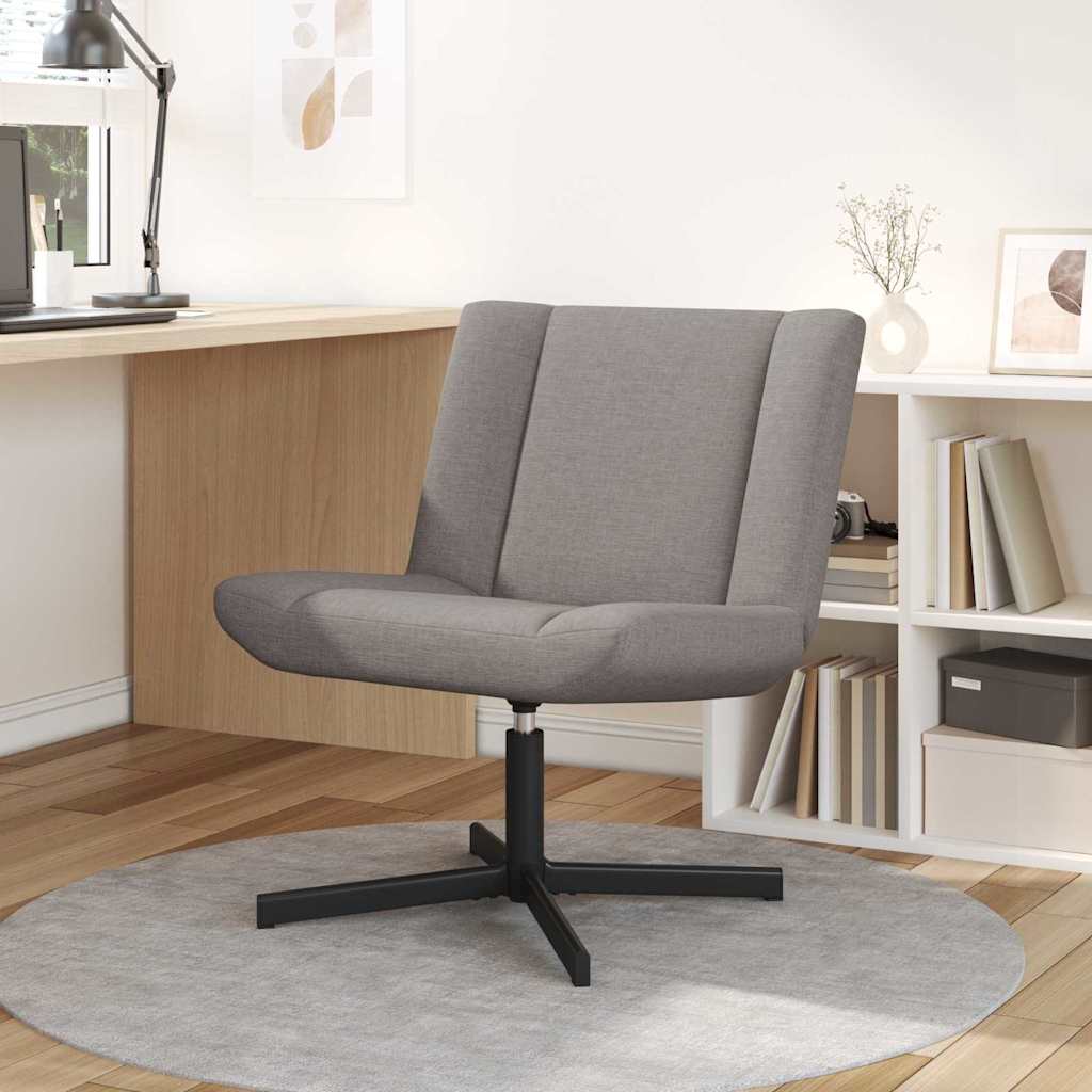 Accent Stol Taupe Stof, Metalbase Standard Ergonomisk