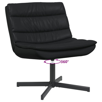 Drejestol Sort 63 x 75 x 76 cm Skinnende PU