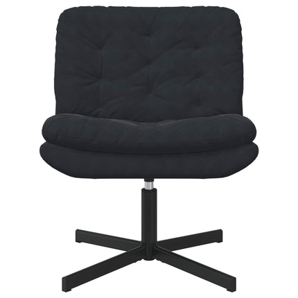 Svingende afslapningsstol Sort 63 x 75 x 76 cm Fløjl