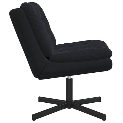 Svingende afslapningsstol Sort 63 x 75 x 76 cm Fløjl