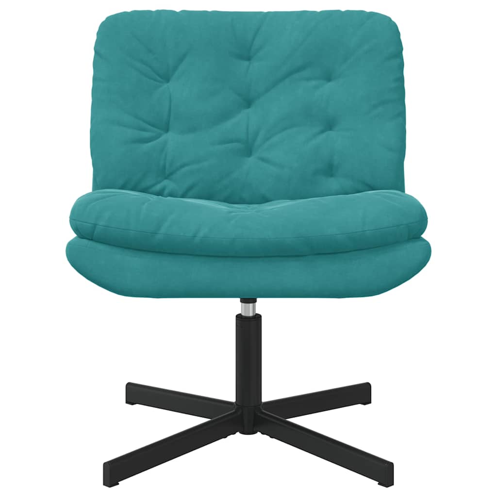 Svingende afslapningsstol Turkis 63 x 75 x 76 cm Fløjl