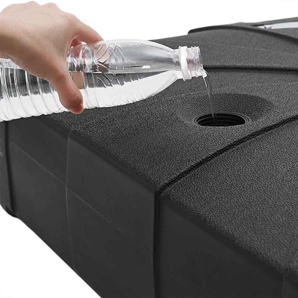 Cantilever parasolbase Sort 86 x 86 x 19 cm