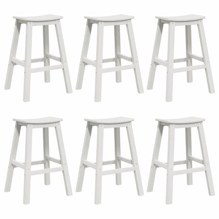 Have bar sæt 6 pcs Hvid HDPE