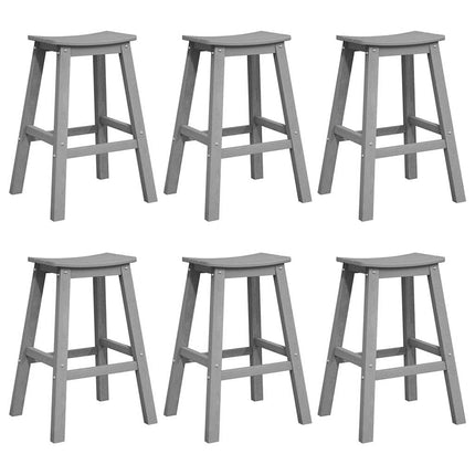Have bar sæt 6 stk. Lysegrå HDPE