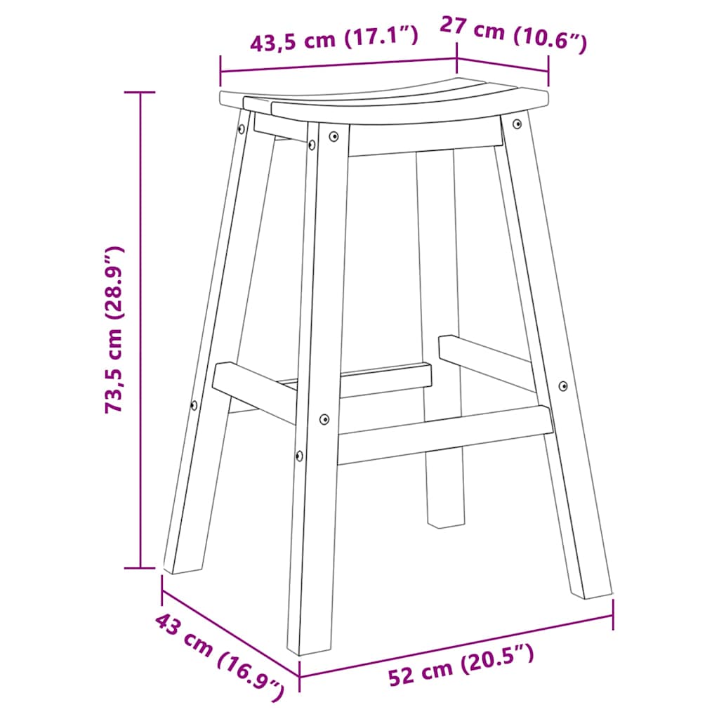Have bar sæt 6 pcs Lysegrå HDPE