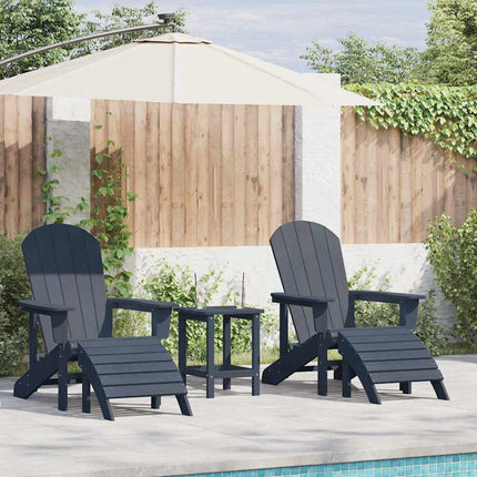 Have Stol 2 pcs Marineblå 83 x 74 x 92 cm Polyethylen