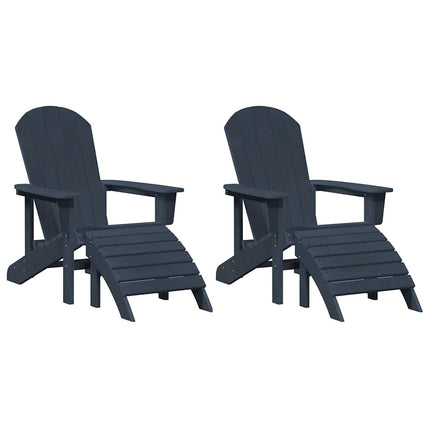 Have Stol 2 pcs Marineblå 83 x 74 x 92 cm Polyethylen