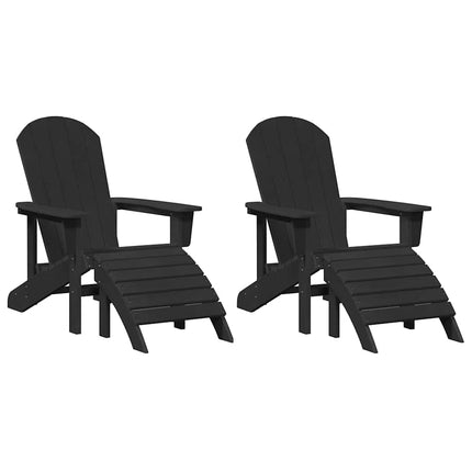 Have Stol 2 pcs Sort 83 x 74 x 92 cm Polyethylen