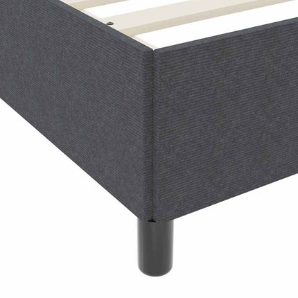 Box spring seng Mørkegrå 80 x 200 cm Velourstof