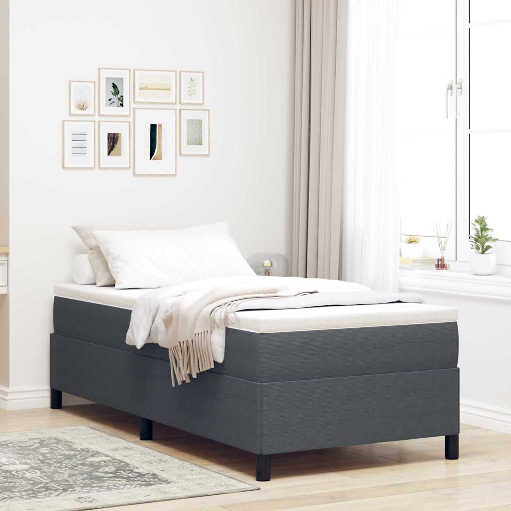 Box spring seng Mrkegr 80 x 200 cm Velourstof