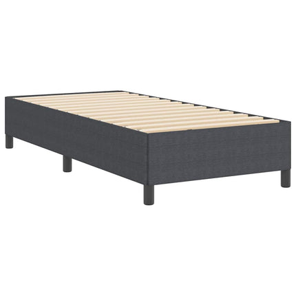 Box spring seng Mørkegrå 80 x 200 cm Velourstof