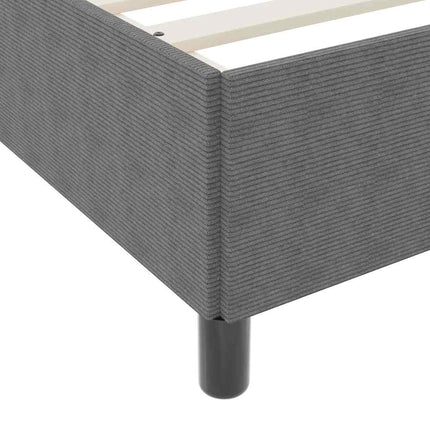 Box spring seng Lysegrå 90 x 190 cm Velourstof
