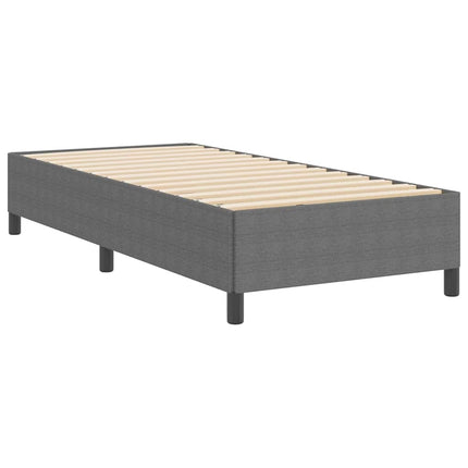Box spring seng Lysegrå 90 x 190 cm Velourstof
