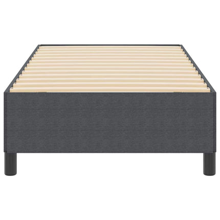 Box spring seng Mørkegrå 90 x 190 cm Velourstof