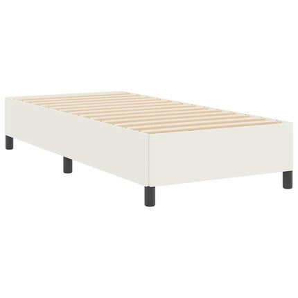 Box spring seng Cremefarvet 90 x 190 cm Velourstof