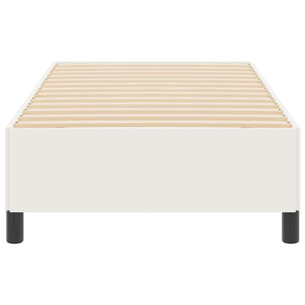Box spring seng Cremefarvet 90 x 190 cm Velourstof