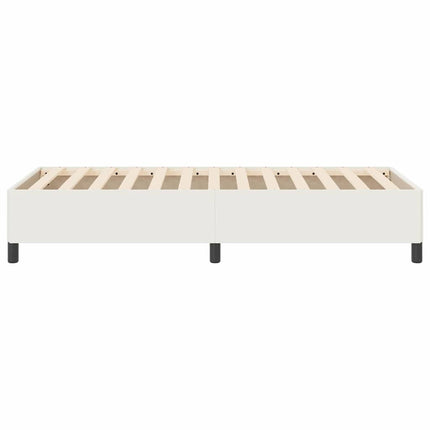 Box spring seng Cremefarvet 90 x 190 cm Velourstof