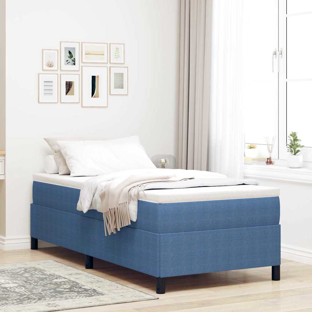 Box spring seng Bl 90 x 190 cm Velourstof