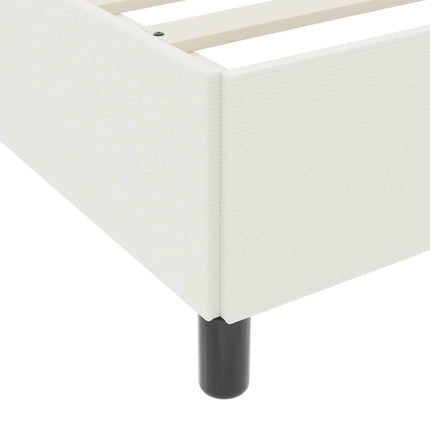 Box spring seng Cremefarvet 100 x 200 cm Velourstof