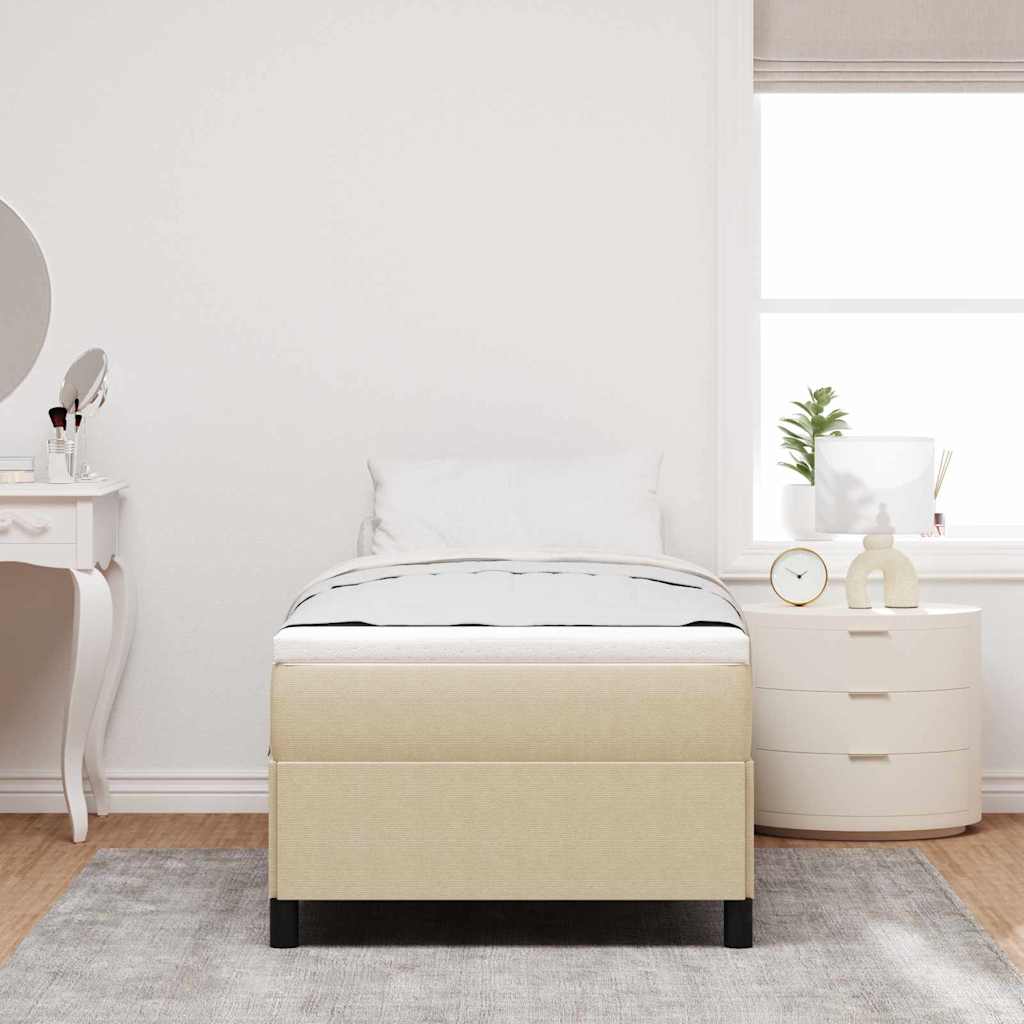 Box spring seng Grågrøn 100 x 200 cm Velourstof