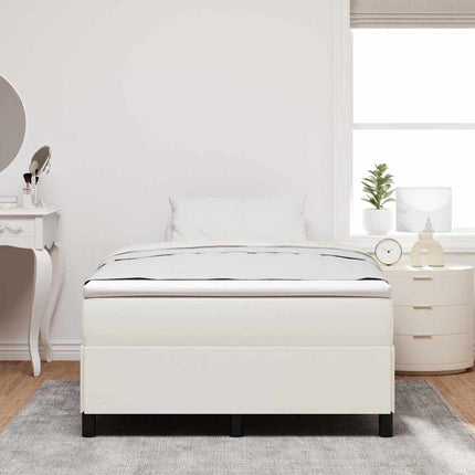 Box spring seng Cremefarvet 120 x 200 cm Velourstof