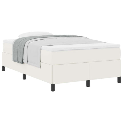 Box spring seng Cremefarvet 120 x 200 cm Velourstof