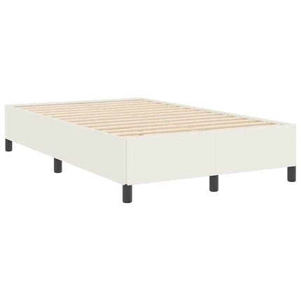 Box spring seng Cremefarvet 120 x 200 cm Velourstof