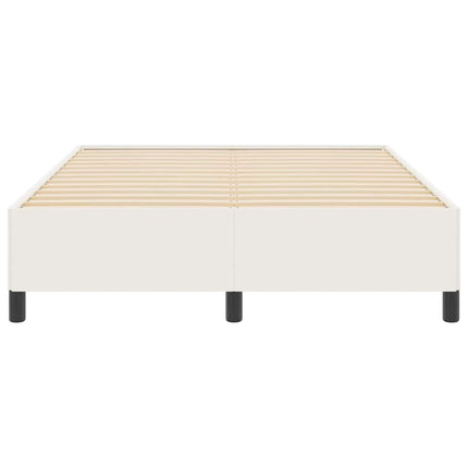 Box spring seng Cremefarvet 140 x 200 cm Velourstof