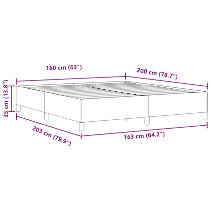 Box spring seng Lysegrå 160 x 200 cm Velourstof