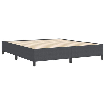 Box spring seng Mørkegrå 180 x 200 cm Velourstof
