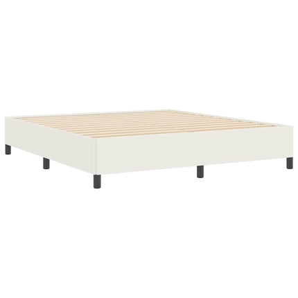 Box spring seng Cremefarvet 180 x 200 cm Velourstof