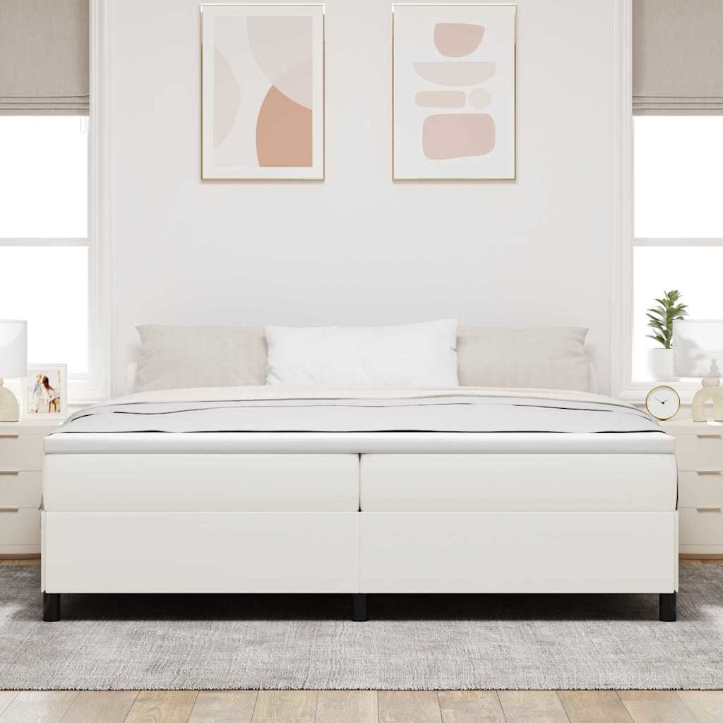 Box Spring Seng Cremefarvet 200 X 200 Cm Velourstof - Vidaxl