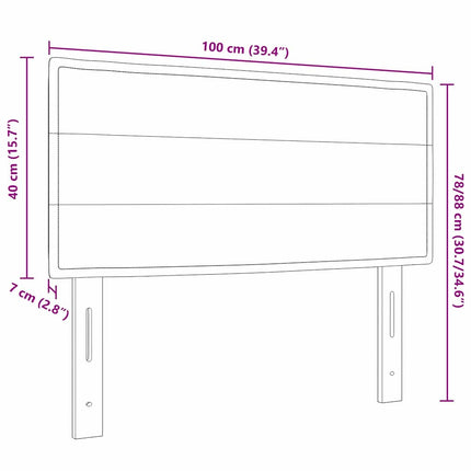 Hovedgærde Creme 100 cm Stof