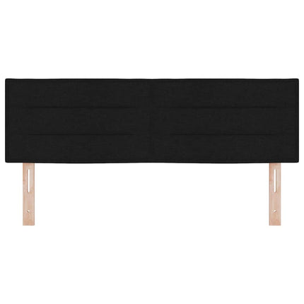 Hovedgærde Sort 144 cm Stof