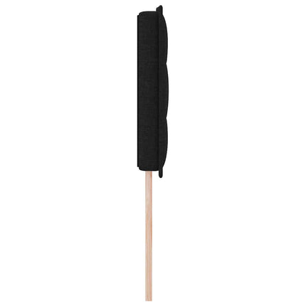 Hovedgærde Sort 160 cm Stof
