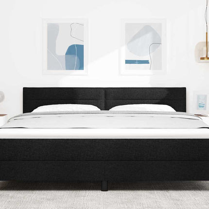 Hovedgærde Sort 180 cm Stof