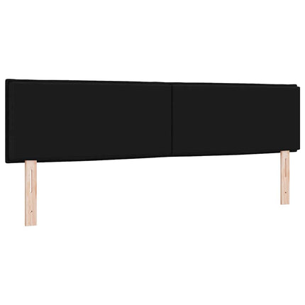 Hovedgærde Sort 180 cm Stof