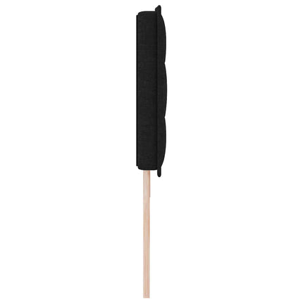 Hovedgærde Sort 180 cm Stof