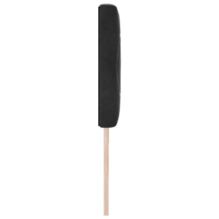 Hovedgærde Sort 180 cm Fløjl