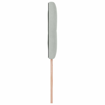 Hovedgærde Lysegrå 90 cm Fløjl