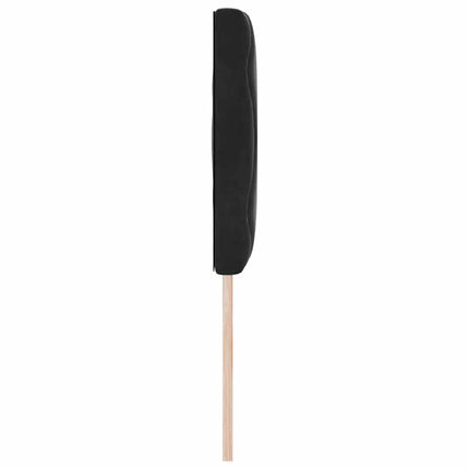Hovedgærde Sort 144 cm Fløjl