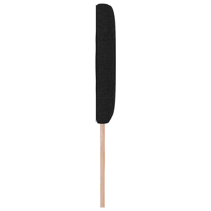 Hovedgærde Sort 160 cm Stof