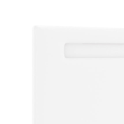 LED sengegavl Hvid 90 cm Faux læder