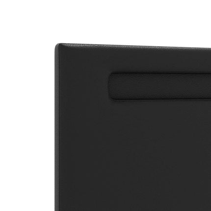 LED sengegavl Sort 100 cm Faux læder