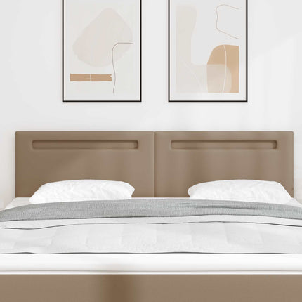 LED sengegavl Cappuccino 180 cm Faux læder