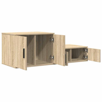 Opbevaringsskab 2 stk. Sonoma eg 127 x 41 x 40 cm