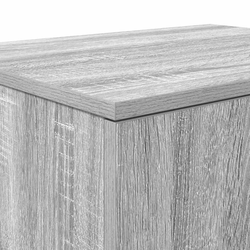 Opbevaringsskab 2 pcs Grå Sonoma 127 x 41 x 40 cm