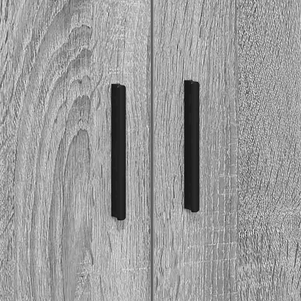 Opbevaringsskab 2 pcs Grå Sonoma 127 x 41 x 40 cm