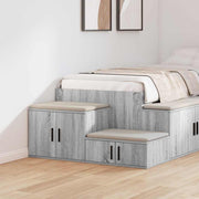 Opbevaringsskab 2 pcs Grå Sonoma 127 x 41 x 40 cm